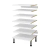 Ensemble de tablettes pour colonne blanc L.60 x P.57 cm Caraway Innovo GoodHome