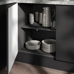 Ensemble de tablettes pour colonne anthracite L.50 x P.57 cm GoodHome