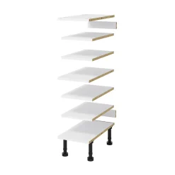 Ensemble de tablettes pour colonne blanc L.30 x P.57 cm Caraway Innovo GoodHome