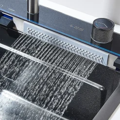 Ensemble Evier Cuisine en Inox et Mitigeur Douchette Flexible inclus