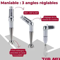 Ensemble mixeur plongeant sans fil Turmix