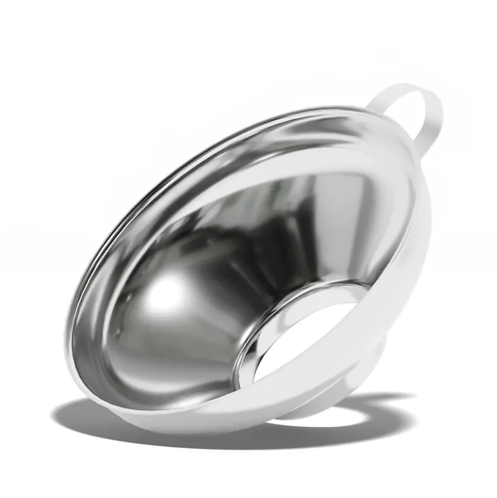 Entonnoir avec poignée en inox