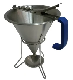 ENTONNOIR DOSEUR INOX AVEC 3 DOUILLES D.2 4 6 MM-L2G