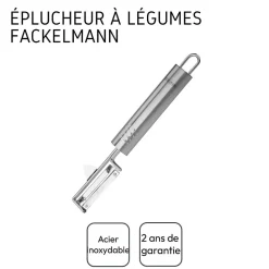 Eplucheur à légumes inox 19 cm Fackelmann Ovale