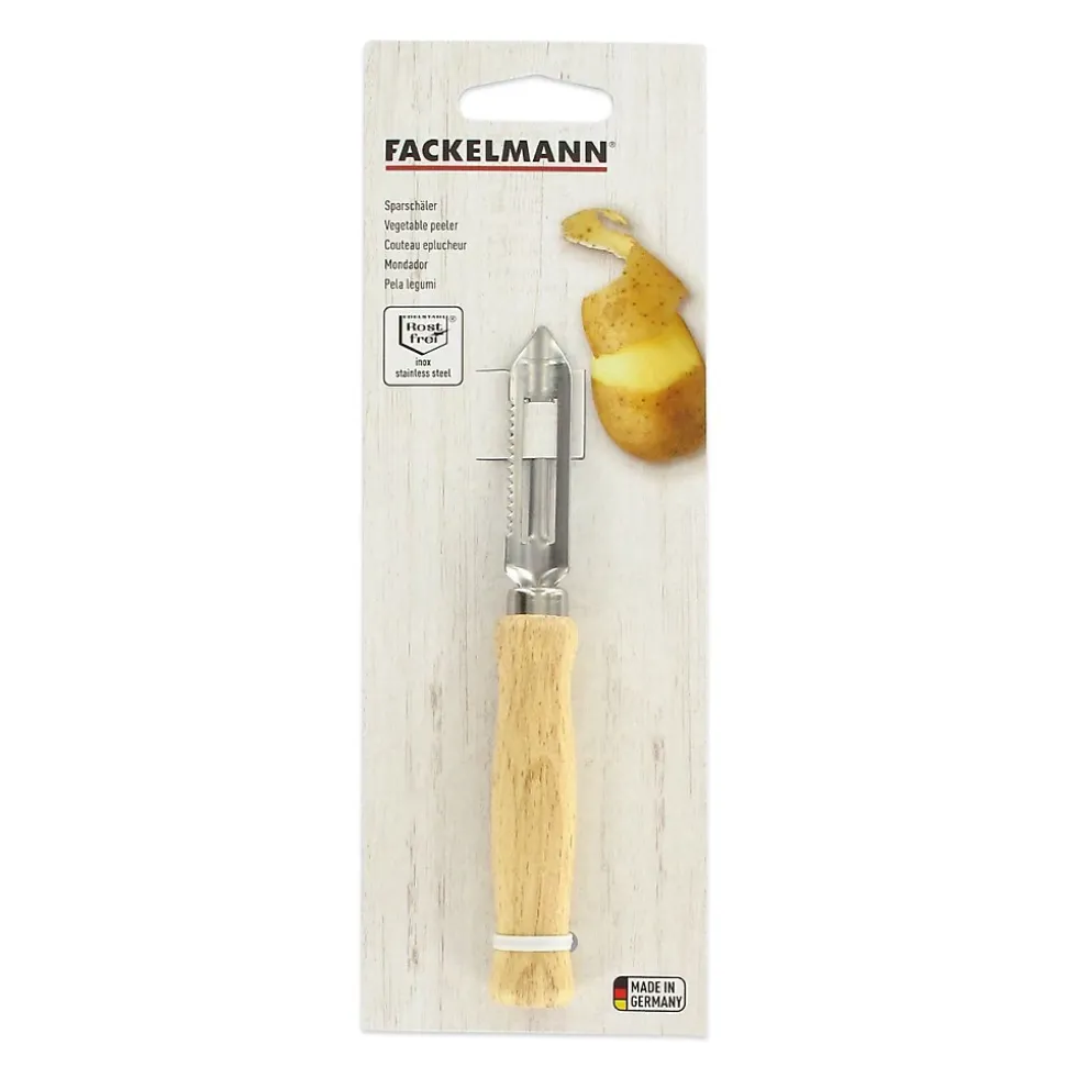 Eplucheur à légumes type économe 16 cm Fackelmann Wood Edition