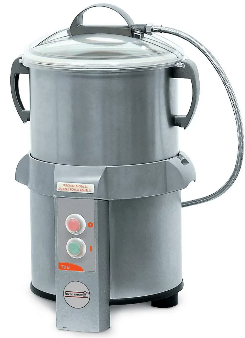 Eplucheuse avec Plateau et Cylindre Abrasif T8E - 8 Kg - Dito Sama