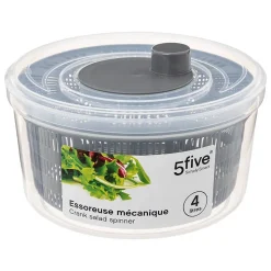 Essoreuse mécanique 4 litres - Gris- 5five