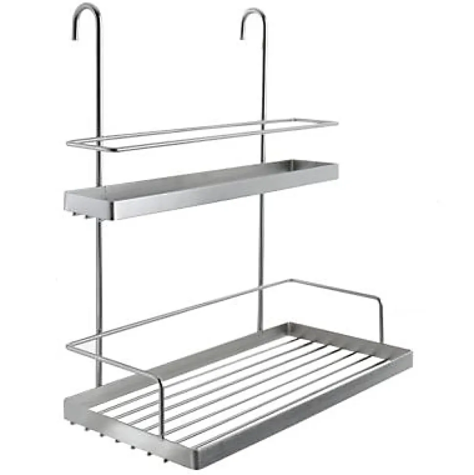 Etagère 2 niveaux inox l. 30 cm Factory Form