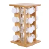 Etagère à épices en bambou Cook - 16 Pots