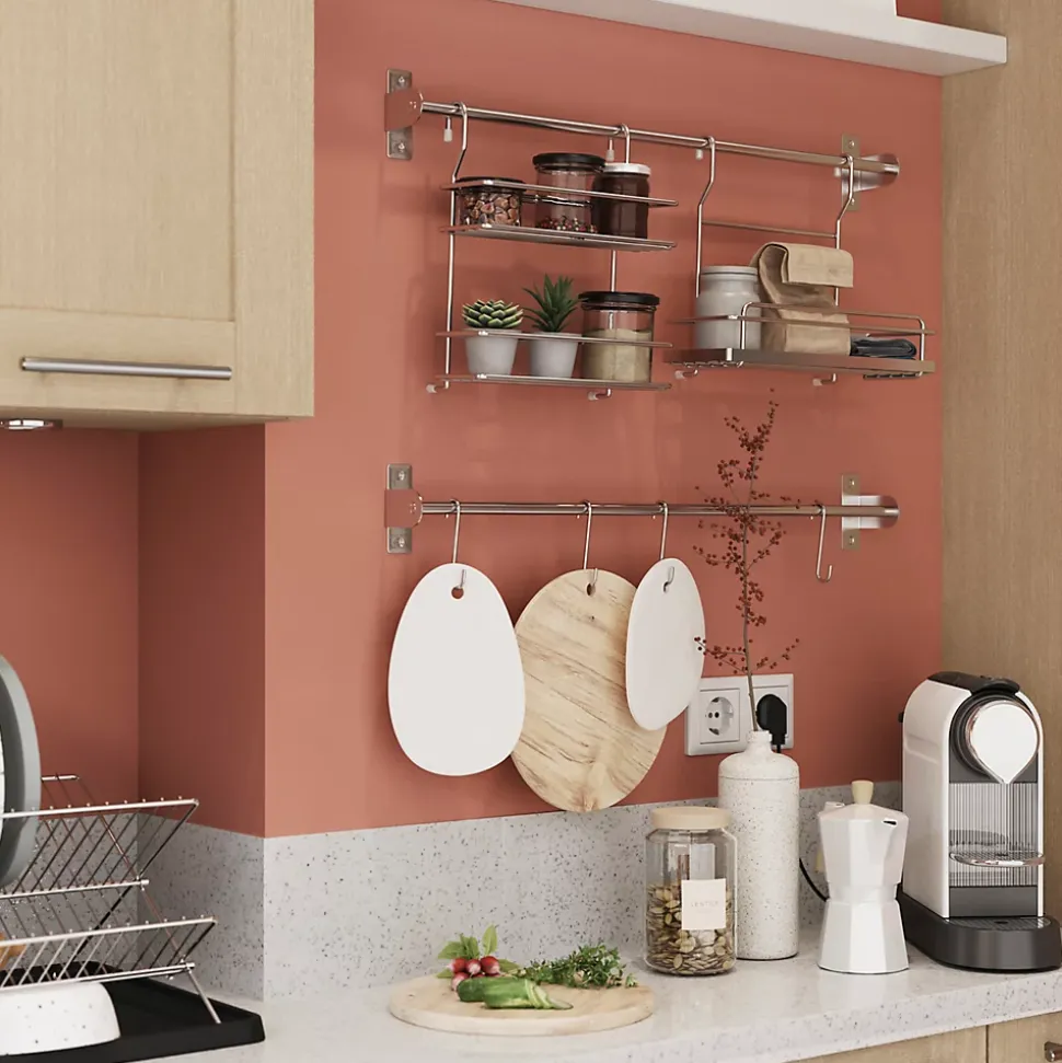 Etagère à suspendre pour pot à épices GoodHome Datil, 2 niveaux