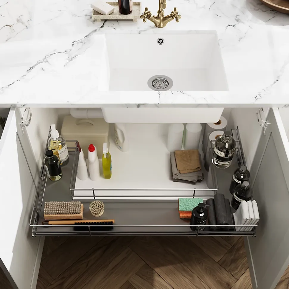 Etagère coulissante pour meuble sous évier GoodHome Pebre 100 cm