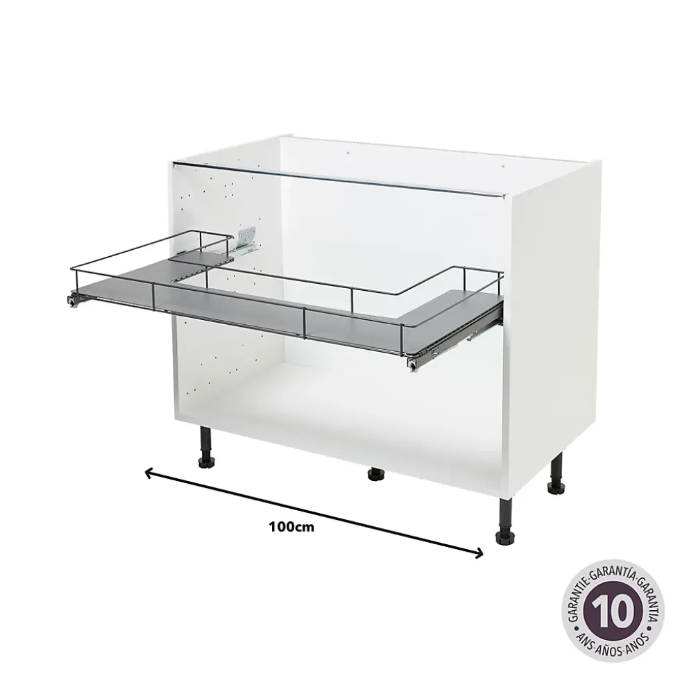 Etagère coulissante pour meuble sous évier GoodHome Pebre 100 cm