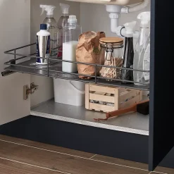 Etagère coulissante pour meuble sous évier GoodHome Pebre 80 cm