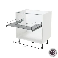 Etagère coulissante pour meuble sous évier GoodHome Pebre 80 cm