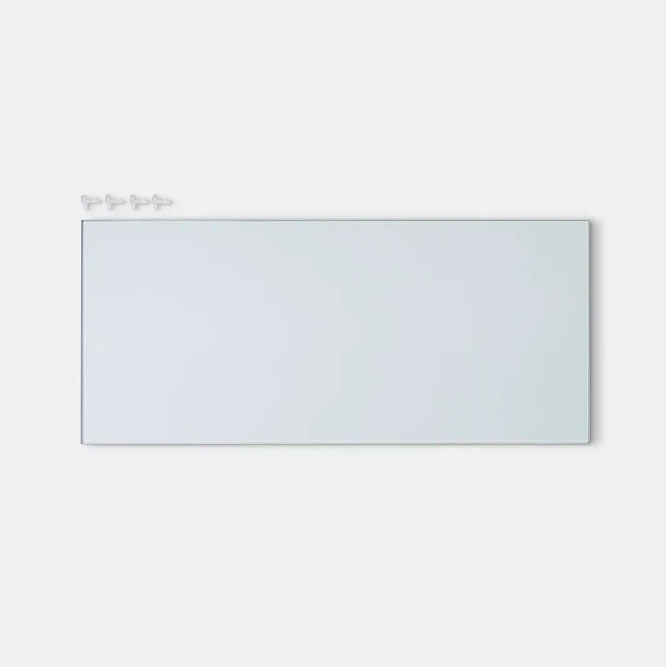 Etagère en verre pour caisson haut de cuisine GoodHome Cicely l. 55.85 cm x P.27.35 cm, 2 pièces