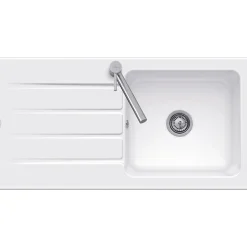 Evier 1 bac 100 x 51 cm VILLEROY ET BOCH Architectura 60 Blanc
