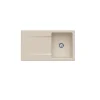 Evier 1 bac VILLEROY ET BOCH Siluet 50 Almond CeramicPlus - Avec vidage automatique