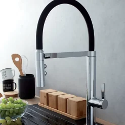 Evier à encastrer 1 bac et demi JACOB DELAFON Gaspard + robinet cuisine Raphaël