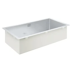 Evier à encastrer 1 bac GROHE K700 acier inoxydable Quickfix XXL