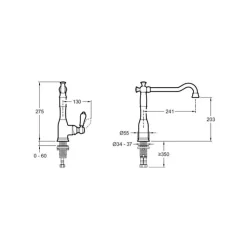 Evier à encastrer 1 bac JACOB DELAFON Gaspard + robinet cuisine Louise