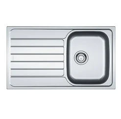 Evier à encastrer 45cm inox avec siphon Franke 006099 spark skx611-86