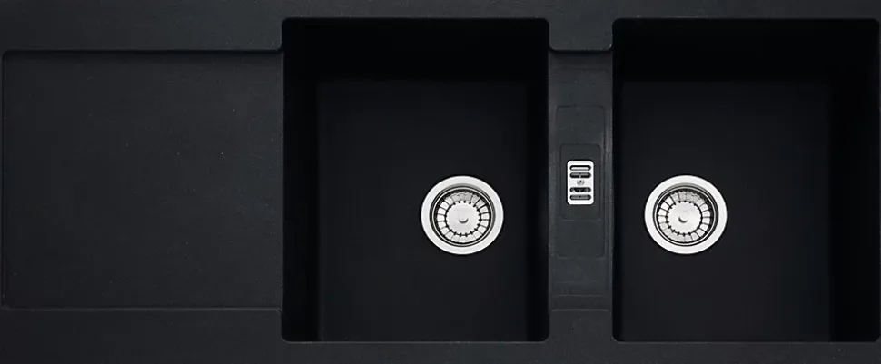 Evier à encastrer 90cm onyx avec siphon Franke 459471 maris mrg 621