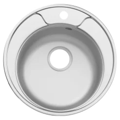 Evier à encastrer en acier 1 bac et égouttoir l. 49 x H. 19 x P. 18,5 cm Quimby