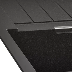 Evier à encastrer en composite quartz gris 1 bac et égouttoir l. 50 x H. 30,4 x P. 19,7 cm GoodHome Torla