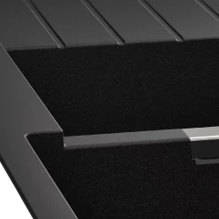 Evier à encastrer en composite quartz noir 2 bacs et égouttoir l. 50 x H. 30,4 x P. 19,7 cm GoodHome Torla