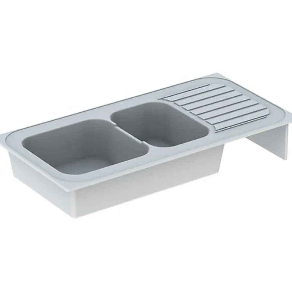 Evier à poser 2 bacs - ROMANS - TABLE EVIER ROMANS 120x60