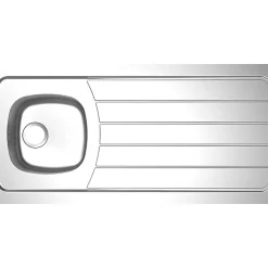 Evier à poser - MODERNA - Iséo 1200 - L1200 - P600 - H30