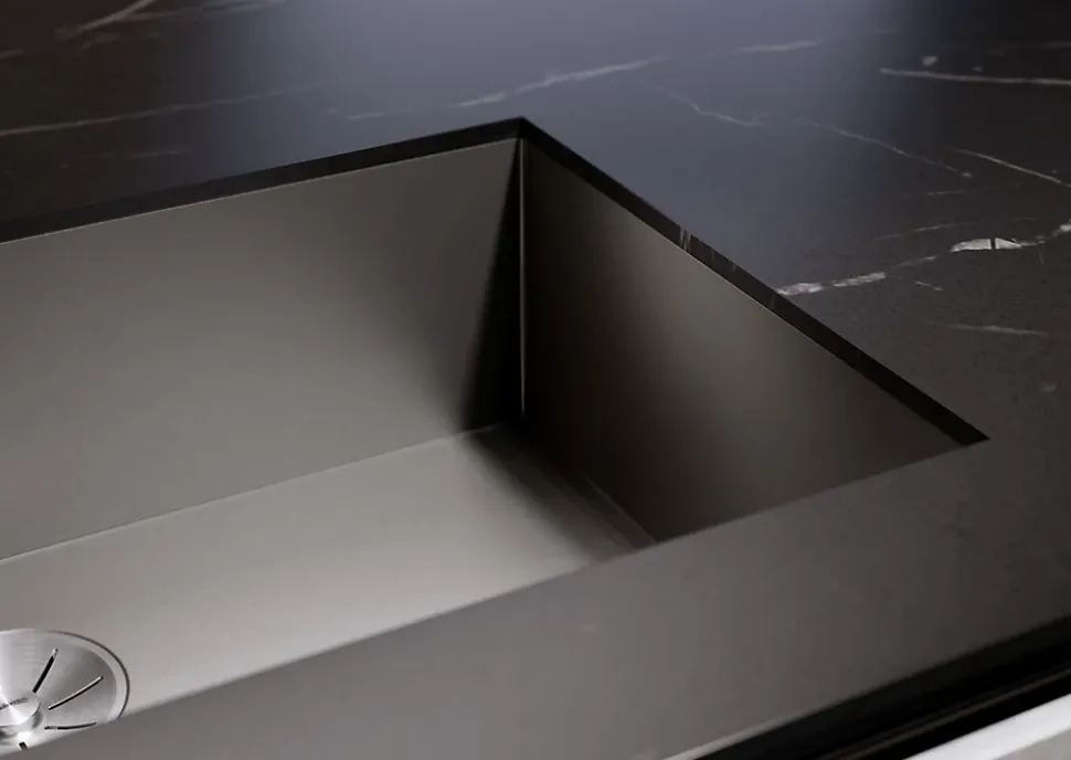 Evier Blanco Zerox 700-U Dark Steel InFino - Dark Steel