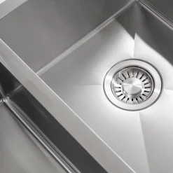 Evier cuisine 2 bacs inox LOMAZOO Proxima 595x450 mm