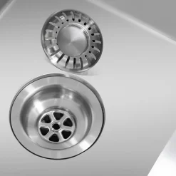 Evier cuisine 2 bacs inox LOMAZOO Windsor 815x450 mm