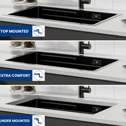 Evier de Cuisine 70 cm Cecipa MAX Evier 1 Bac en Inox avec Plateau Egouttoir Panier