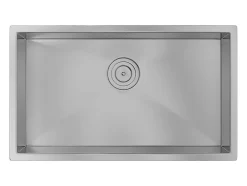 Evier en acier inoxydable - 76x45 cm - Gris - SOELA