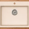 Evier en granit 1 bac sans égouttoir - granit SABLE -QUADRO