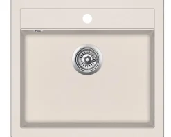 Evier en granit 1 bac sans égouttoir - granit SABLE -QUADRO
