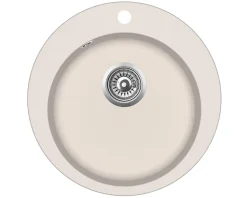 Evier en granit 1 bac - granit SABLE - rond 505x505 - CLARUS