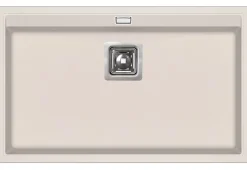 EVIER en granit 1 bac SANS EGOUTTOIR GRANIT SABLE - DELICIA