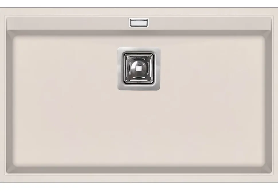 EVIER en granit 1 bac SANS EGOUTTOIR GRANIT SABLE - DELICIA