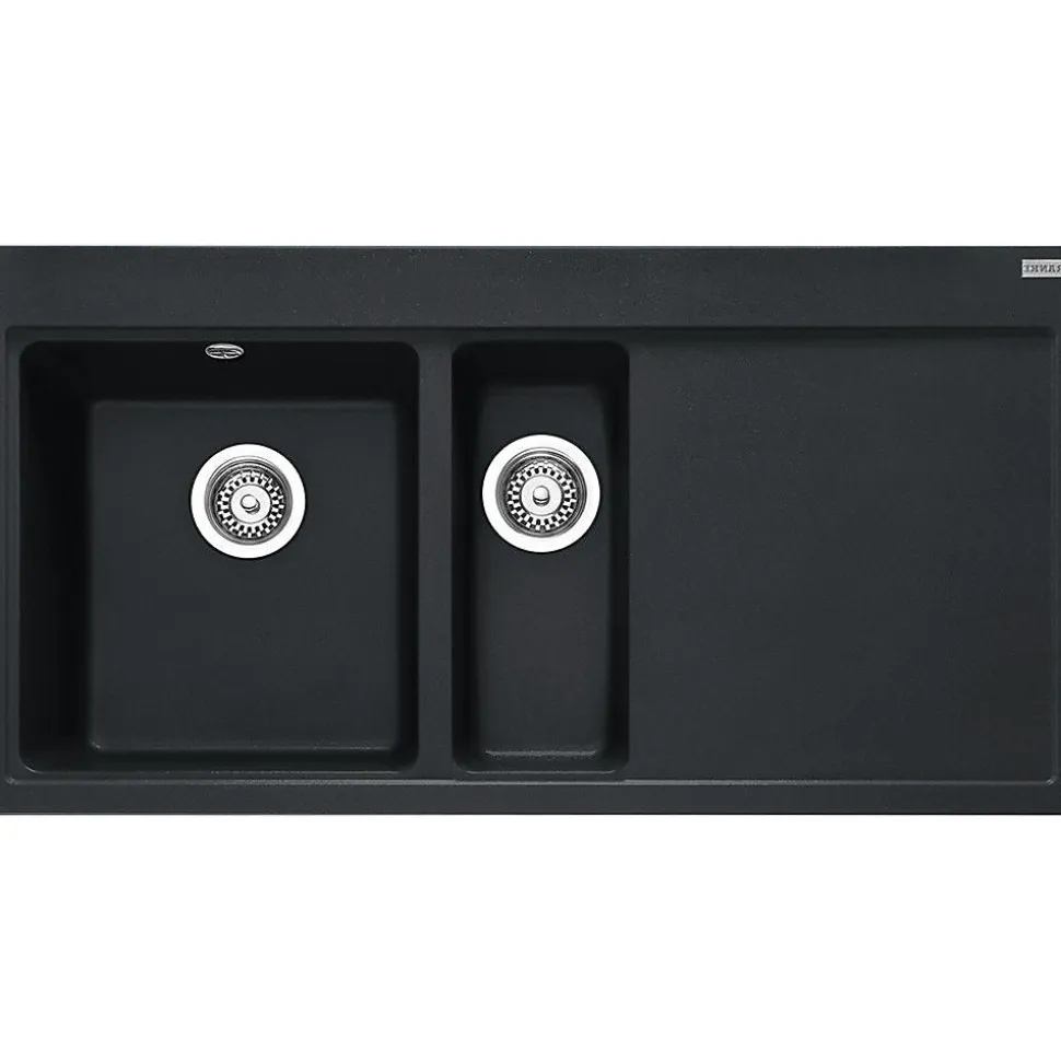 Evier Franke Mythos Fragranit+ MTG651-100 - Onyx - Egouttoir A droite
