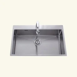 Evier inox lisse Helika LUNY 1 bac 790x505 mm