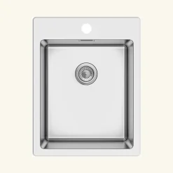 Evier inox Luisina JAVA 1 bac 390x505