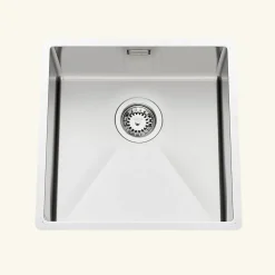 Evier sous plan inox lisse VIBRATO Luisina 1 bac 450x450 mm