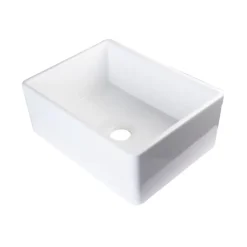 Evier timbre d'office 66cm en céramique blanc