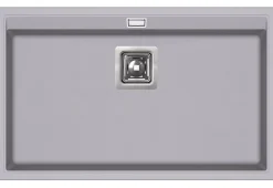 EVIERen granit 1 bac SANS EGOUTTOIR GRANIT GRIS - DELICIA