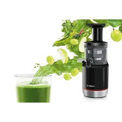 Extracteur de Jus - BOSCH - MESM731M VitaExtract - Noir/inox - 150 W - 1 vitesse + reverse - syst. de sécurité sur le couvercl