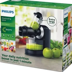 Extracteur de Jus Philips Viva HR1889/70 - Cheminée XL - Nettoyage rapide - Pichet 1L - Noir