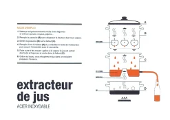 Extracteur de jus en inox 26 cm